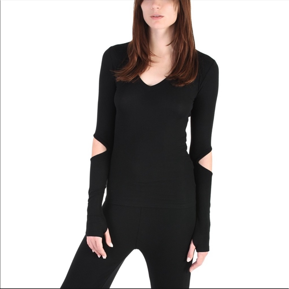 Peace By The Shore LS Open Elbow W/ Thumb Holes